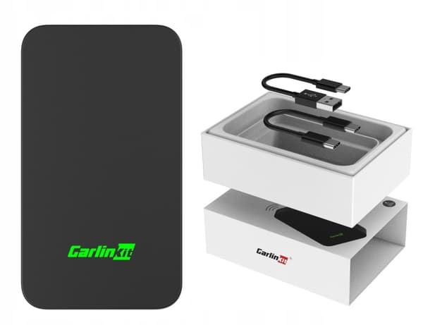 Carlinkit 5.0 2Air trådløs CarPlay og trådløs Android Auto