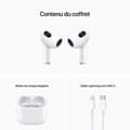 Miniatyrbild 4 av 5: Apple AirPods (tredje generationen) med trådlös laddningscase - Renoverad - Mycket bra skick- REFURBISHED