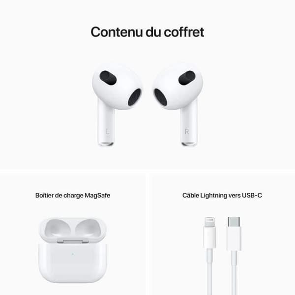 Apple AirPods (tredje generationen) med trådlös laddningscase - Renoverad - Mycket bra skick- REFURBISHED