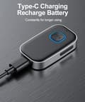 Miniatyrbild 8 av 10: Lollanda Bil-Bluetooth-mottagare med 3,5 mm AUX – trådlös ljudadapter med brusreducering, handsfree-samtal, 16 timmars batteritid