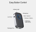 Miniatyrbild 10 av 10: Lollanda Bil-Bluetooth-mottagare med 3,5 mm AUX – trådlös ljudadapter med brusreducering, handsfree-samtal, 16 timmars batteritid