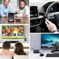 Miniatyrbillede 7 af 9: Lollanda 2-i-1 Bluetooth 5.0 Biladapter – Bærbar Sender og Modtager Til Lyd, Kompatibel Med Bærbar Computer, Radio