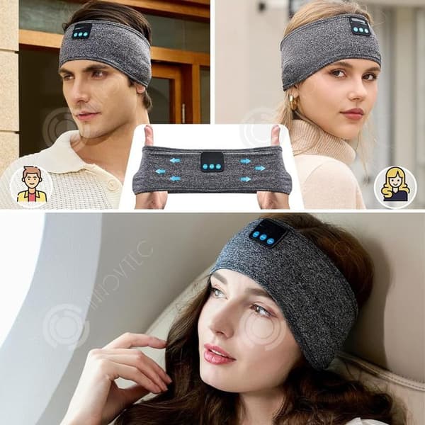 INN Huvudband bluetooth Bluetooth 5.0 Stereo-högtalare 10 timmars batteritid Multifunktionell följeslagare för sömn Sporthuvudband