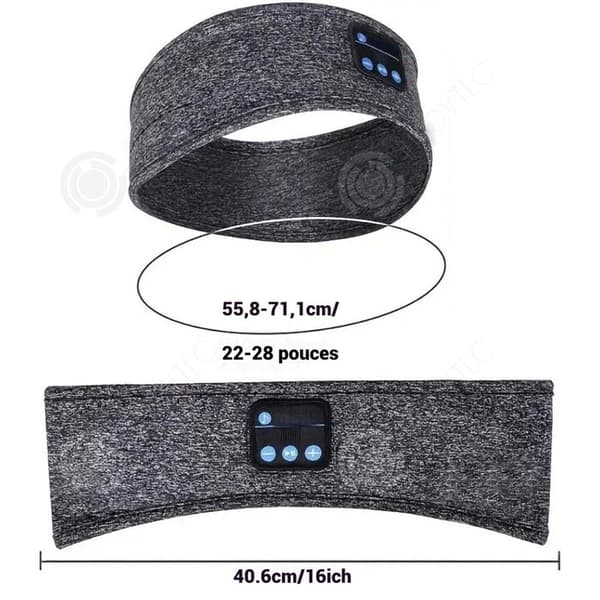 INN Huvudband bluetooth Bluetooth 5.0 Stereo-högtalare 10 timmars batteritid Multifunktionell följeslagare för sömn Sporthuvudband