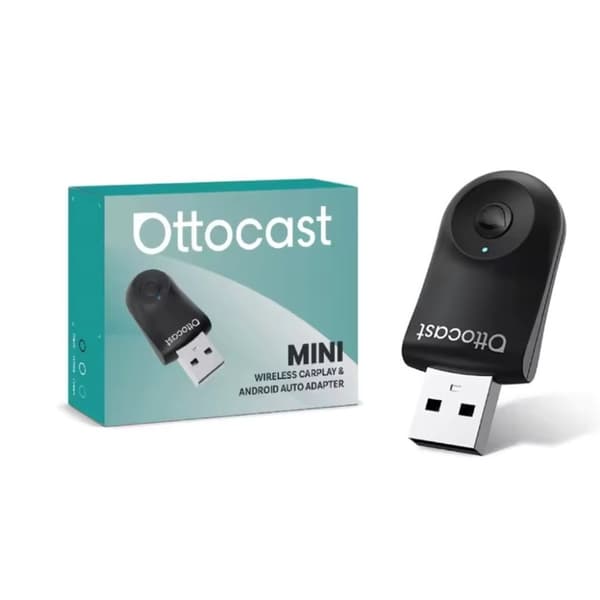Ottocast Mini 2in1 trådlös CarPlay / Android Auto-adapter CA505-T