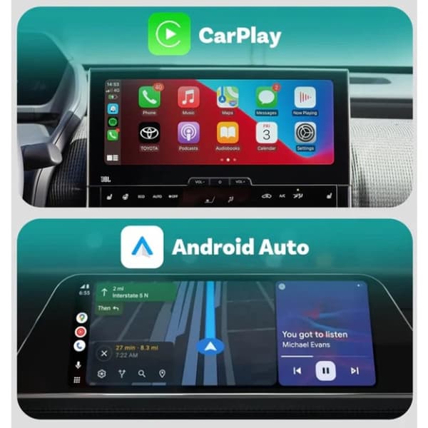 Ottocast Mini 2in1 trådlös CarPlay / Android Auto-adapter CA505-T