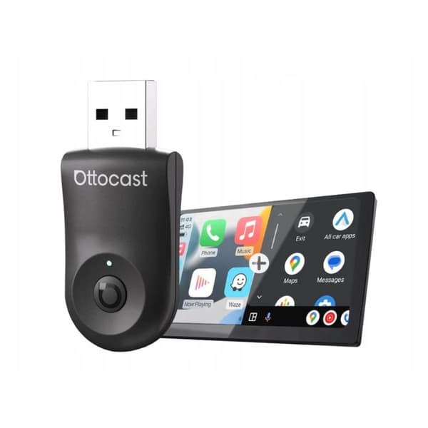 Ottocast Mini 2in1 trådlös CarPlay / Android Auto-adapter CA505-T