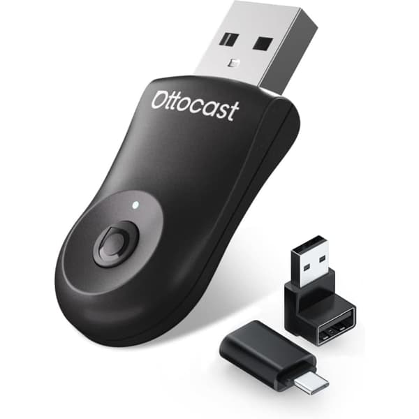 OTTOCAST Mini 2 in 1 draadloze Carplay Adapter & Draadloze Android Auto Adapter (zwart) (LXY US ZM CA505 T 2 OTTOCAST Mini 2 in 1 draadloze Carplay Adapter & Draadloze Android Auto Adapter (zwart) (LXY US ZM CA505 T 2
