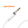 Miniatyrbild 4 av 5: Jack 3,5mm In-ear hörlurar 1,2m Musik och samtal handsfree LinQ Vit