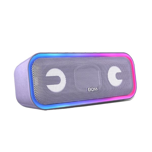 Kannettava Bluetooth-kaiutin, 24W teho, IPX5 vesitiivis, Bluetooth 5.0,Violetti
