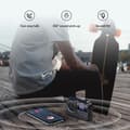 Miniatyrbild 4 av 4: Bärbar Bluetooth-högtalare, FM-radio, AUX-ingång, lång batteritid,svart