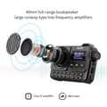 Miniatyrbild 2 av 4: Bärbar Bluetooth-högtalare, FM-radio, AUX-ingång, lång batteritid,svart