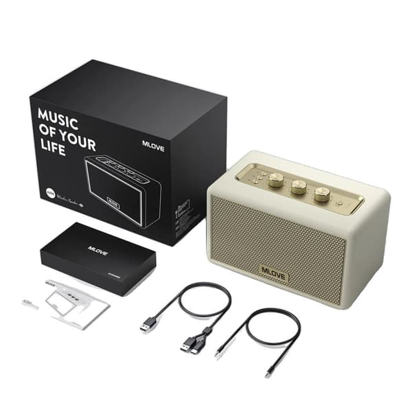 Bärbar Bluetooth-högtalare, 45W effekt, vattentålig, Bluetooth 5.3,VIT