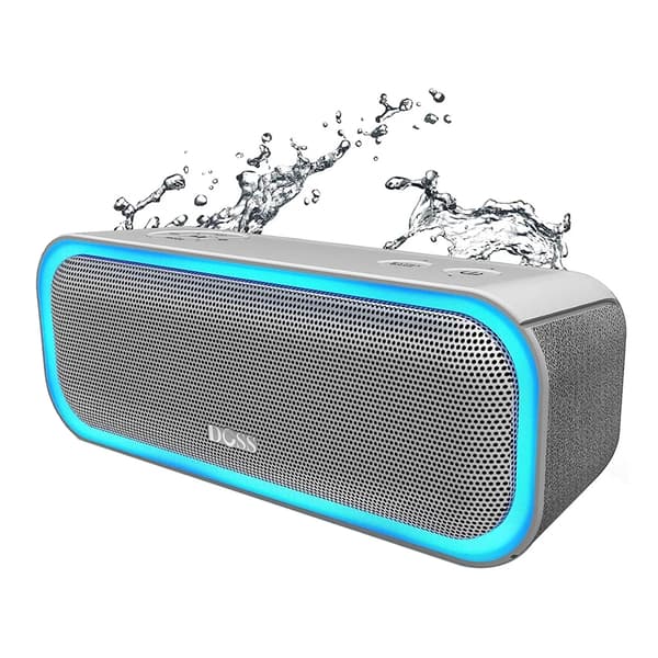 Langaton kaiutin, 20W teho, IPX5 vesitiivis, Bluetooth 5.0,Harmaa