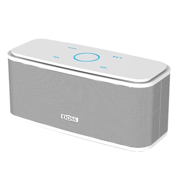 Bluetooth-kaiutin, kosketusohjaus, 12W teho, vedenkestävä,Valkoinen