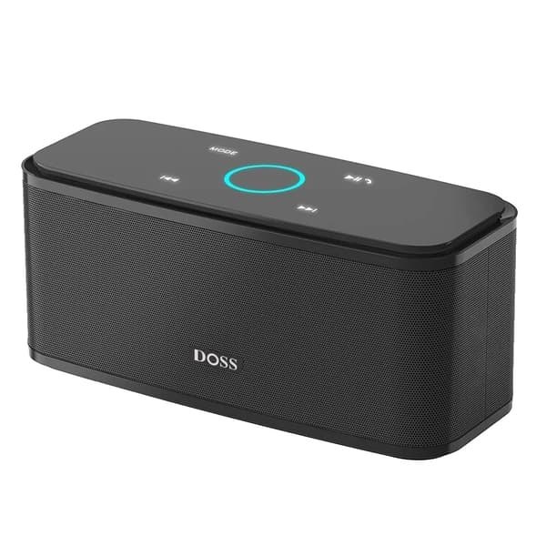 Bluetooth-kaiutin, kosketusohjaus, 12W teho, vedenkestävä,Musta
