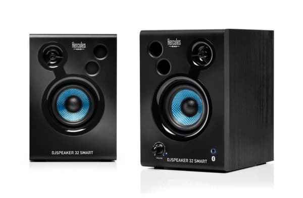 Hercules DJSpeaker 32 Smart, 2.0 kanaler, Kabel & Trådlös, 30 W, 60 - 20000 hz, Svart
