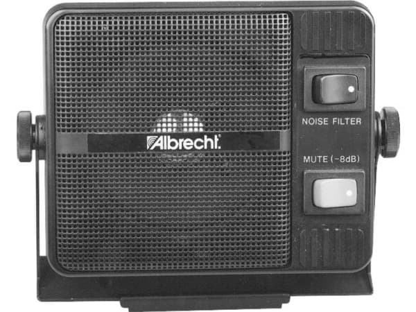 Albrecht CB 20, Koblet med ledninger (ikke trådløs), 7 W, 250 - 8000 Hz, 8 O, Sort