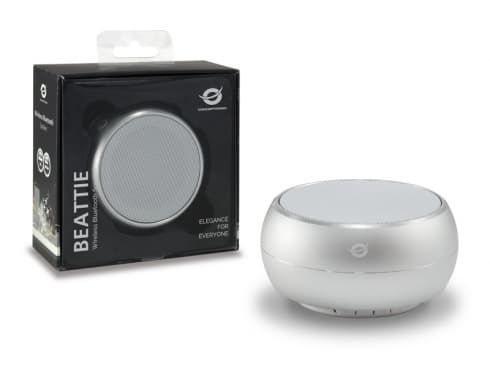 Conceptronic BEATTIE01S, 3 W, 150 - 20000 hz, Trådlös, 3.0+HS, Micro-USB, Silver