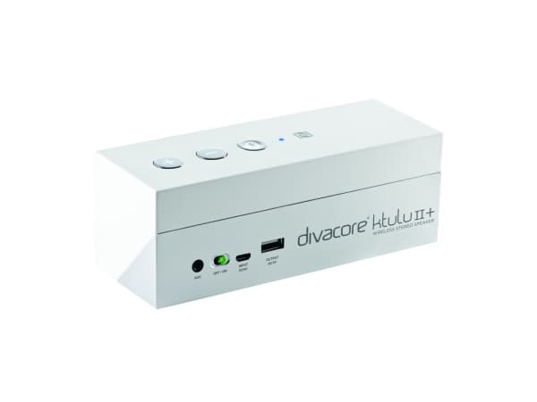 Divacore Ktulu II+, 2.1 kanavaa, Neodyymi, Langallinen & langaton, APT-X, 15 m, Micro-USB, USB A-tyyppi Valkoinen