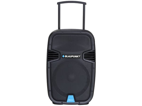 Blaupunkt PA12, 650 W, Langallinen & langaton, A2DP, Kannettava stereokaiutin, Musta, Laukku musta