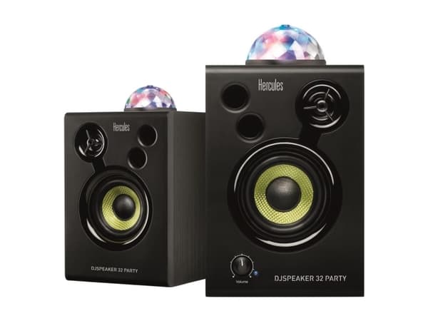 Hercules DJ Speaker 32 Party, 2.0 kanavaa, Langallinen, 30 W, Musta