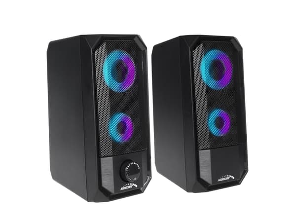 Audiocore AC845, 2.0 kanaler, Kabel & Trådlös, 5 W, 150 - 20000 hz, 4 O, Svart