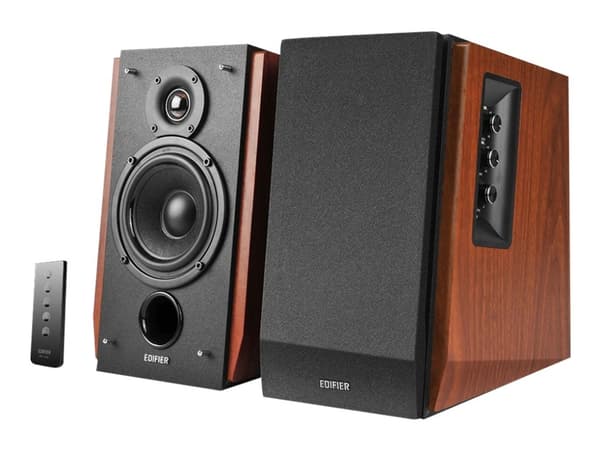 Edifier R1700BT - Kaiuttimet - kirjahylly - langaton - 66 Watt (Yhteensä) - 2-tie - puunvärinen - puunvärinen
