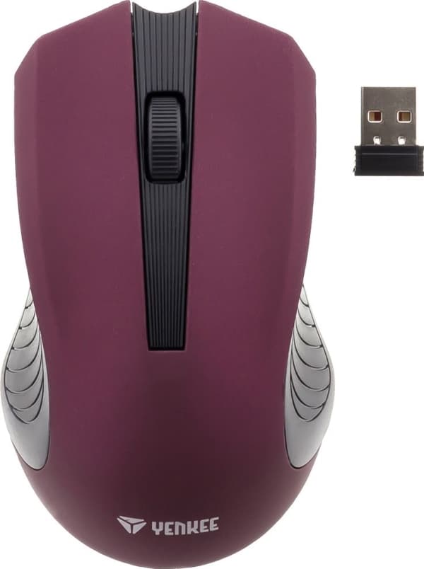 Langaton 2.4GHz symmetrinen optinen hiiri 3 painiketta Violetti