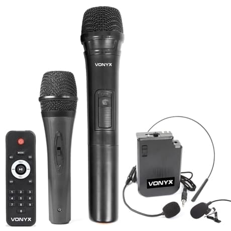 Vonyx AP1500PA Portabel högtalare, 15", BT, UHF x2