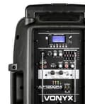 Miniatyrbild 11 av 11: Vonyx AP1500PA Portabel högtalare, 15", BT, UHF x2
