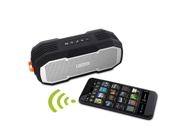 FANTEC Novi T30 - Høyttaler - for bærbar bruk - trådløs - Bluetooth - 10 watt - sølv