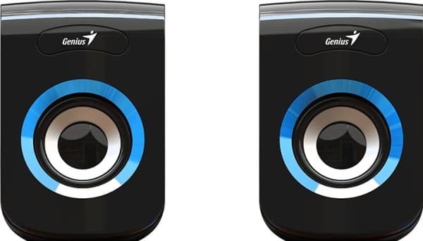 GENIUS-kaiutin SP-Q180 sininen, 2.0, 6 W, USB-virtalähde, 3,5 tuuman liitäntä, musta-sininen (31730026403)