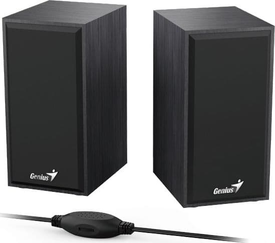 Genius SP-HF180, 2-vägs, 2.0 kanaler, Kabel, 6 W, 150 - 20000 hz, Svart
