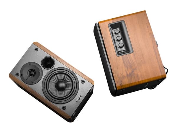Edifier R1280DB - Høyttalere - bokhylle - trådløs - Bluetooth - 21 watt - toveis - tre