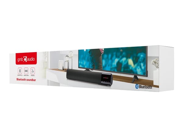 GMB Audio SPK-BT-BAR400-01 - Soundbar - för bärbar användning - trådlös - Bluetooth - 10 Watt - svart Svart