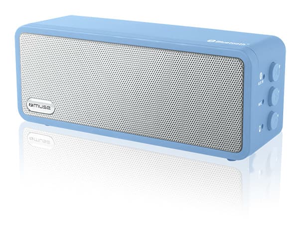 Muse M-350BTM, 6 W, Trådløs, 10 m, Blå, Cube, Oplader Sininen