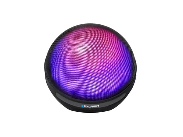 Blaupunkt BT08LED, 5 W, Kabel & Trådlös, A2DP, Svart, Sfärisk, Multi Svart