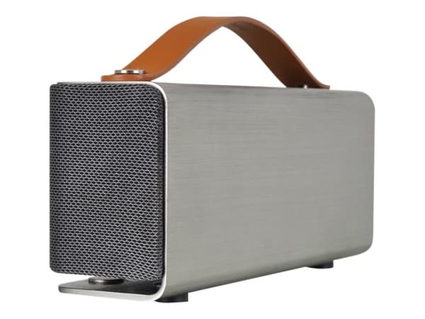 LUXA2 Groovy - Högtalare - för bärbar användning - trådlös - Bluetooth - 5 Watt - silver