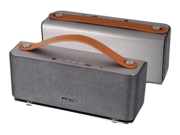 LUXA2 Groovy - Högtalare - för bärbar användning - trådlös - Bluetooth - 5 Watt - silver
