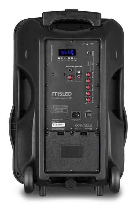 Fenton FT15LED karaokehögtalare 800W 15" med LED-belysning