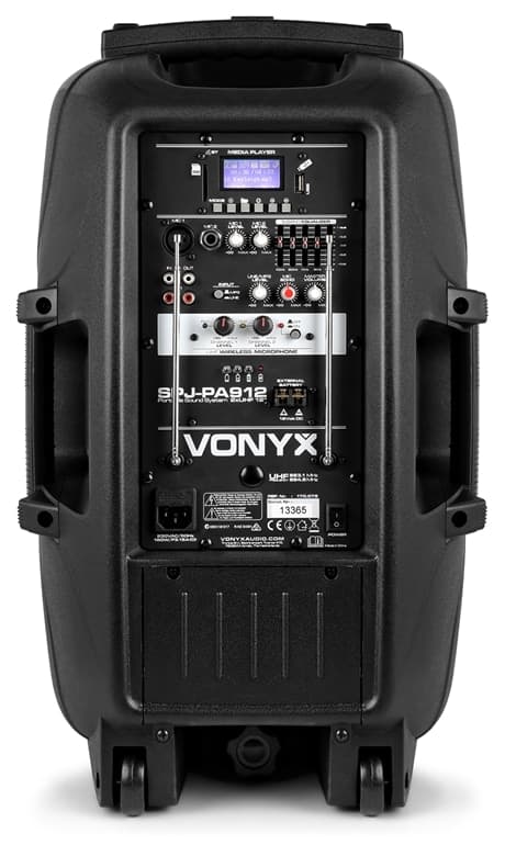 Vonyx SPJ-PA912 Mobile Amp ABS 12" 2 UHF