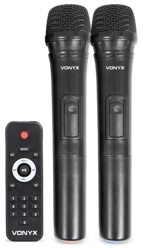 Vonyx SPJ-PA912 Mobile Amp ABS 12" 2 UHF