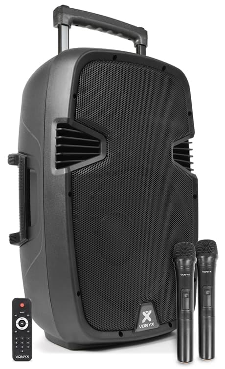 Vonyx SPJ-PA912 Mobile Amp ABS 12" 2 UHF