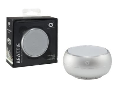 Conceptronic BEATTIE 01S - Högtalare - för bärbar användning - trådlös - Bluetooth - 3 Watt - silver