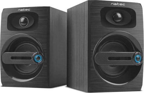 NATEC COUGAR, 2.0 kanaler, Kabel, 6 W, 80 - 20000 hz, Svart