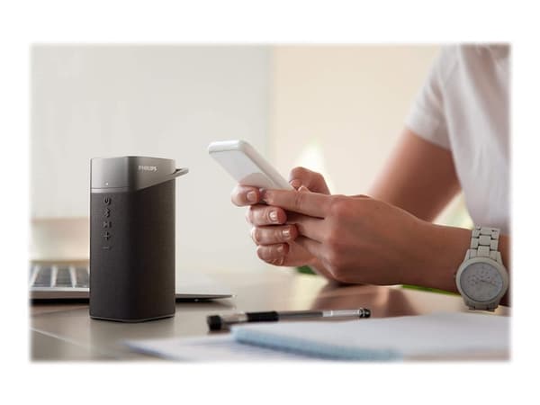 Philips TAS3505 - Högtalare - för bärbar användning - trådlös - Bluetooth - 5 Watt - grå