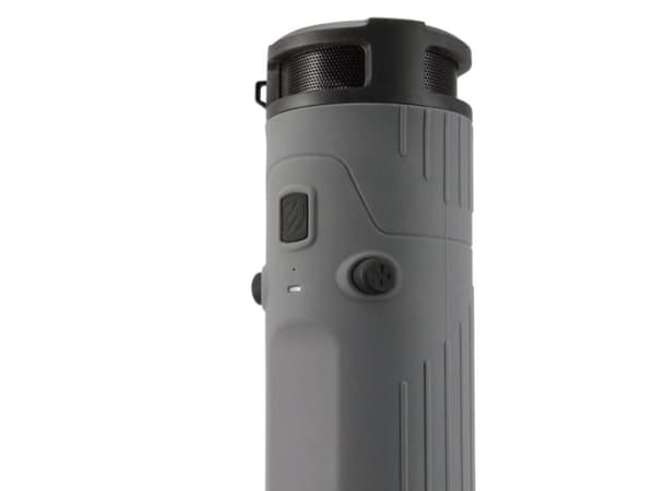 Scosche boomBOTTLE, 2.0 kanaler, 4 cm, 6 W, Trådløs, A2DP, AVRCP, HFP, 10 m Sort, Grå
