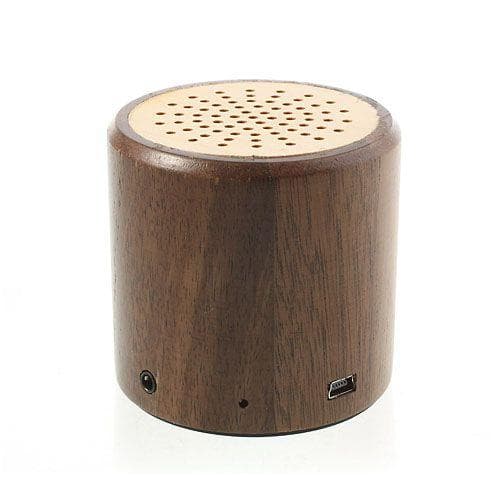 Wireless Bluetooth Mini-Højtaler (Ægte Træ)