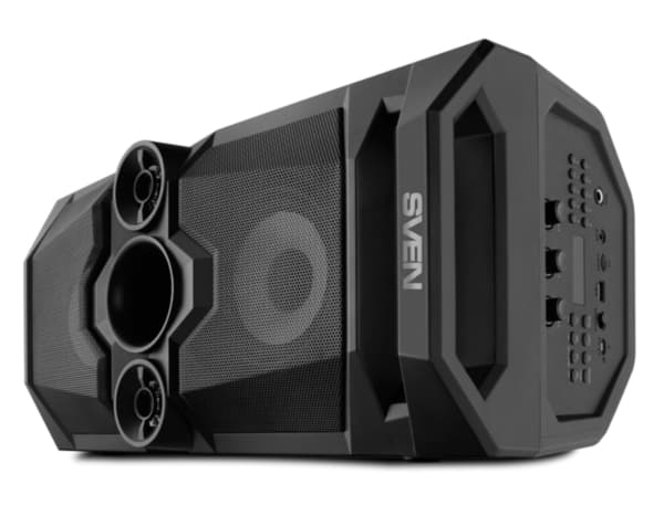 SVEN PS-650, 50 W, 45 - 22000 Hz, Ledning & Trådløs, Bærbar monohøyttaler, Sort, Rotasjon